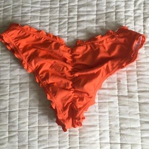 VENUS Hot orange scrunch bikini bottoms